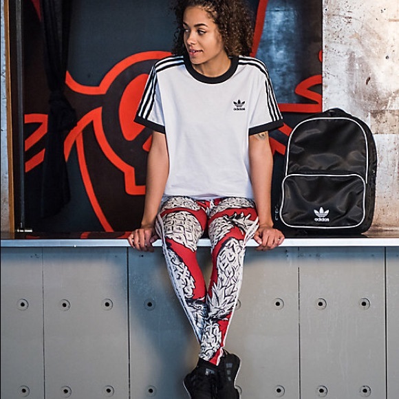 RARE Adidas‼️1 LEFT‼️ farm red pineapple leggings - Picture 4 of 8